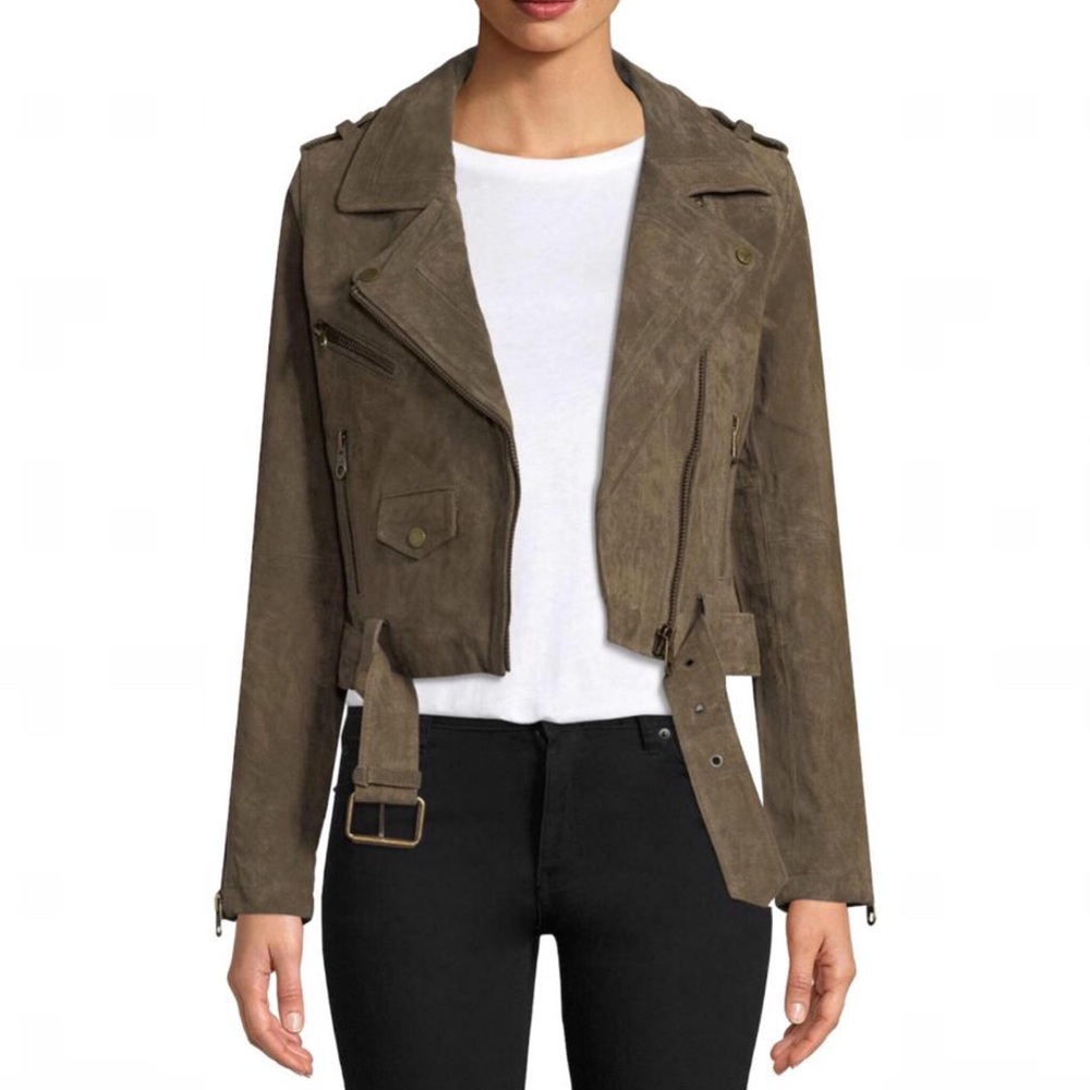 Vigoss Faux Suede Moto Jacket